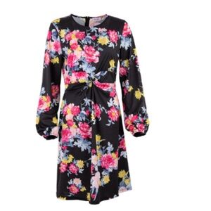 NWOT Petal Dew Floral Dress Size Medium Smocked Hip